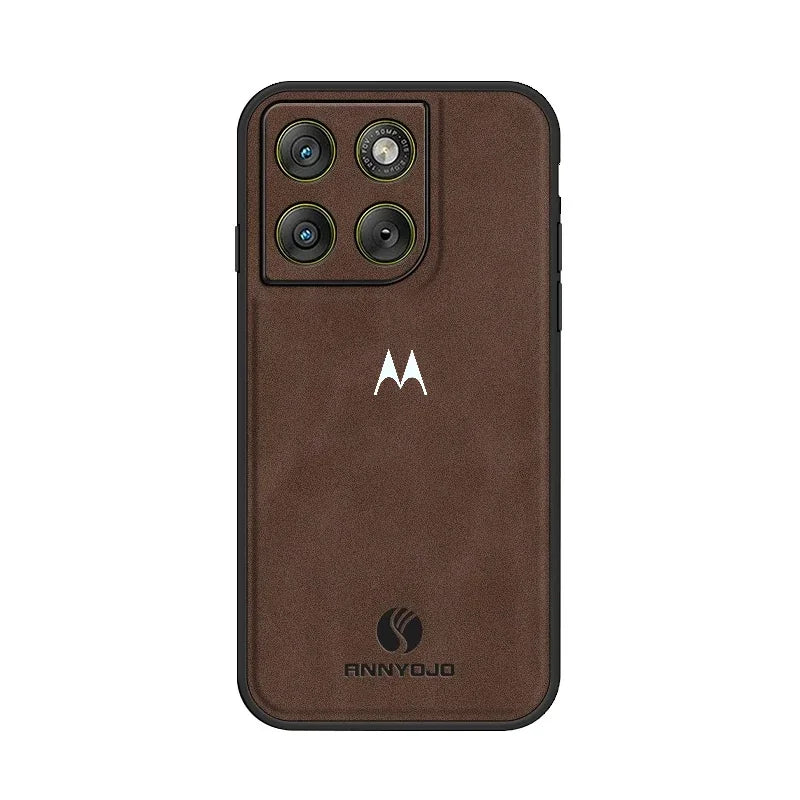 Busienss Retro Sheepskin Magnetic Case for Moto Signature Edge 70 Ultra Fusion+ 60 Pro 50 Ultra G67 G57 G17 Power Protect Cover