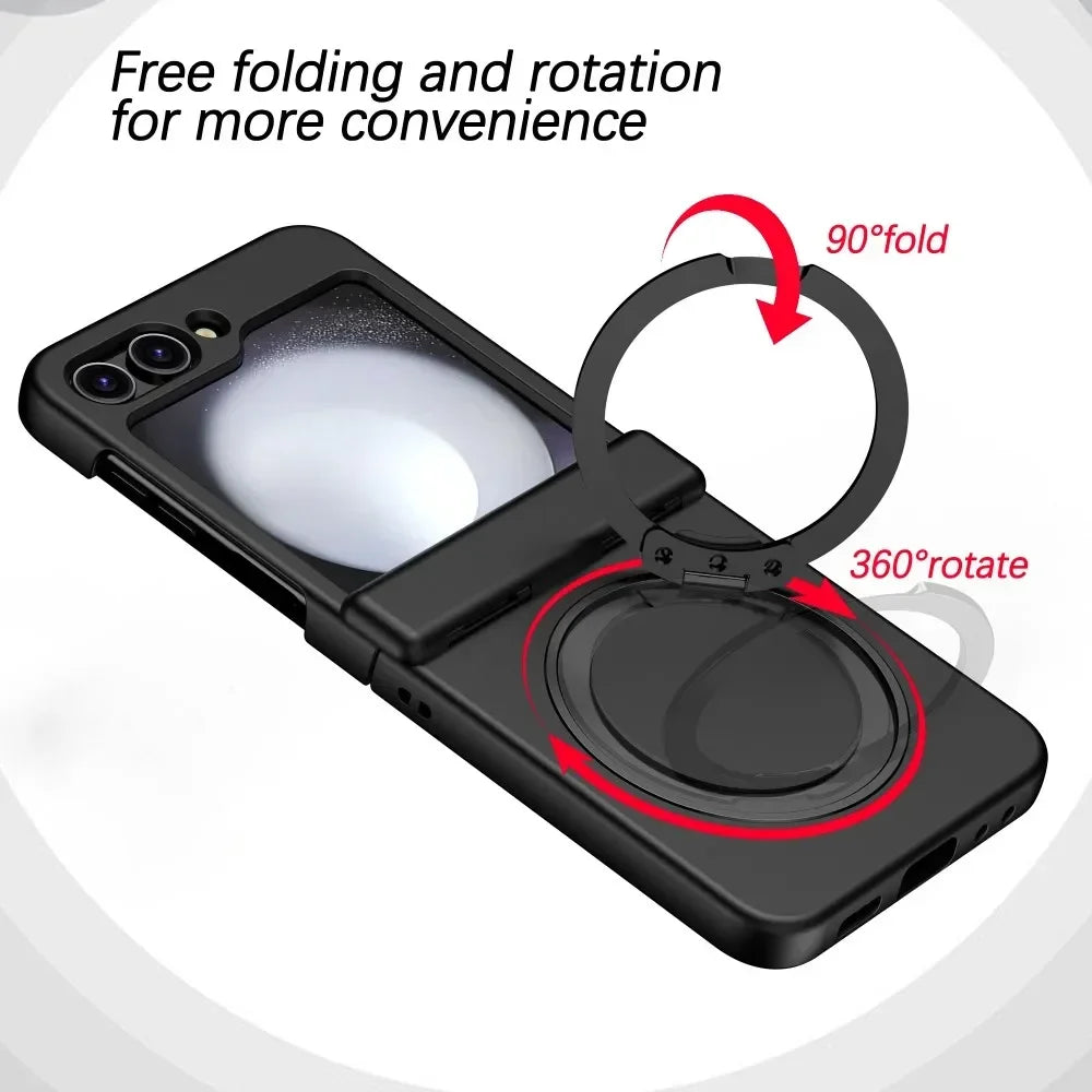 For Samsung Galaxy Z Flip 8 7 5 4 6 For Magsafe Case Wireless Charging Hinge All-inclusive Shockproof Hard Magnetic Holder Cover