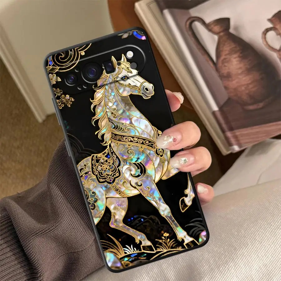 Lucky Horse Funda Phone Cover Case for Google Pixel 10A 6 7 8 Pro 8a 10 9 Pro XL 6a 9a 7a