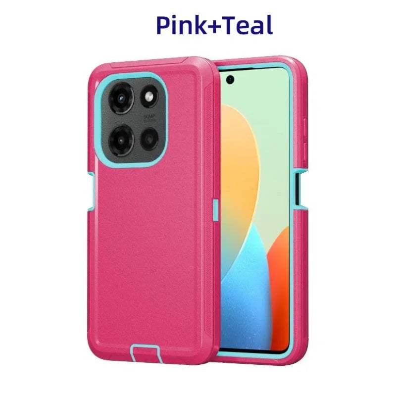3-Layer Protection Case For Motorola G Edge Play Stylus Power 5G 2026 2025 2024 2023 Heavy Duty Hybrid Ott-Box Defender Cover