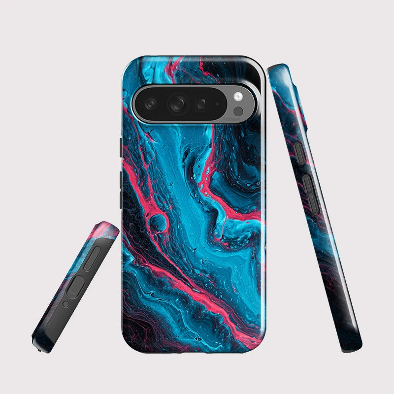 Fcicicase Acrylic Matte Phone Case For Google Pixel 10A 8A 7A 9 10 Pro XL 8 9 10 Pro Marble Painting Dual Layer Matte Cover