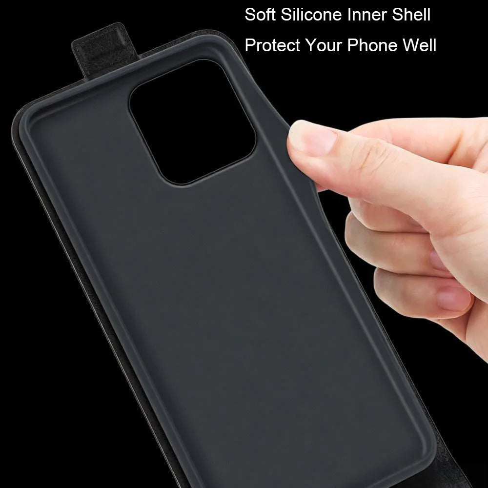 Vertical Flip Leather Cover Case For Motorola G77 G67 G86 Power G57 G06 Edge 70 60 50 Fusion Pro G Play 5G Signature Phone Case