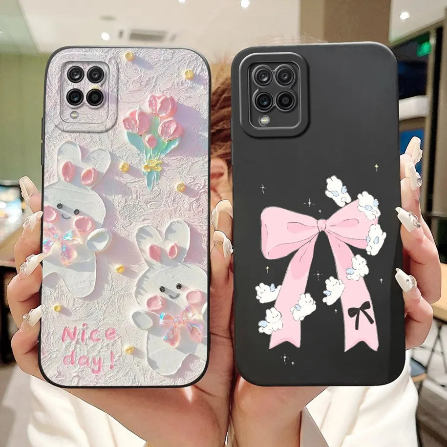 Case For Samsung Galaxy A22 M22 M32 4G Case SM-A225F SM-M225F SM-M325F Shockproof Cover Fashion Painted Soft Silicone Phone Capa