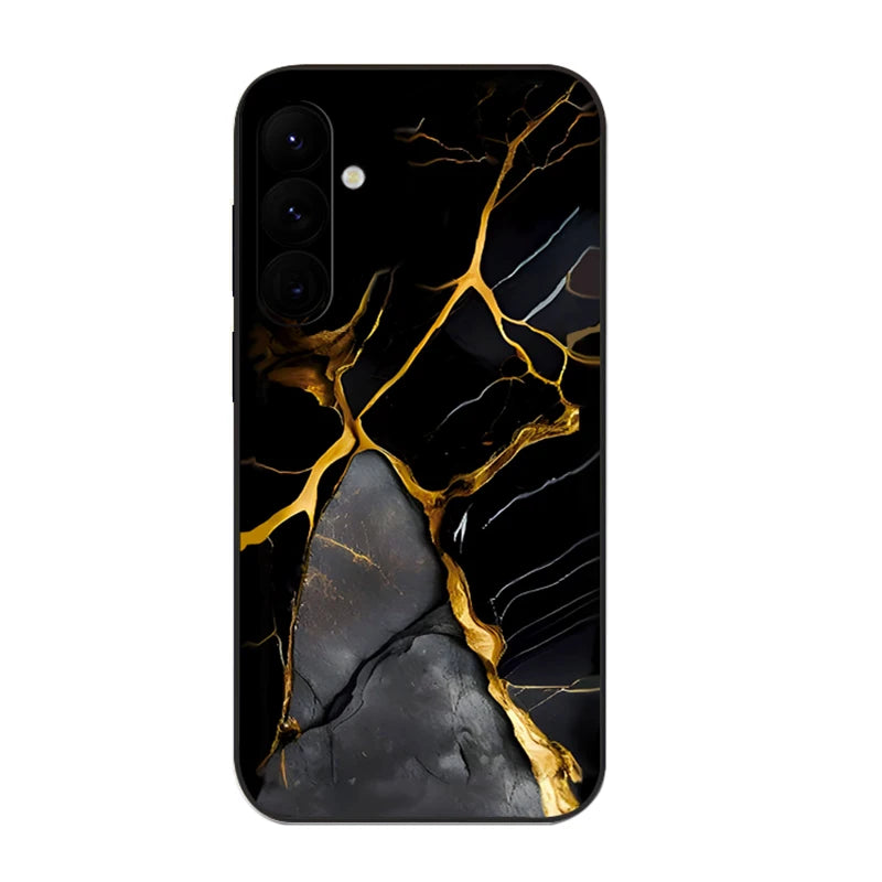 Marble Pattern Phone Case For Samsung Galaxy S24 S23 S22 Ultra S21 S20 FE A52 A53 A15 A16 A25 A35 A54 A55 5G Watercolor Cover