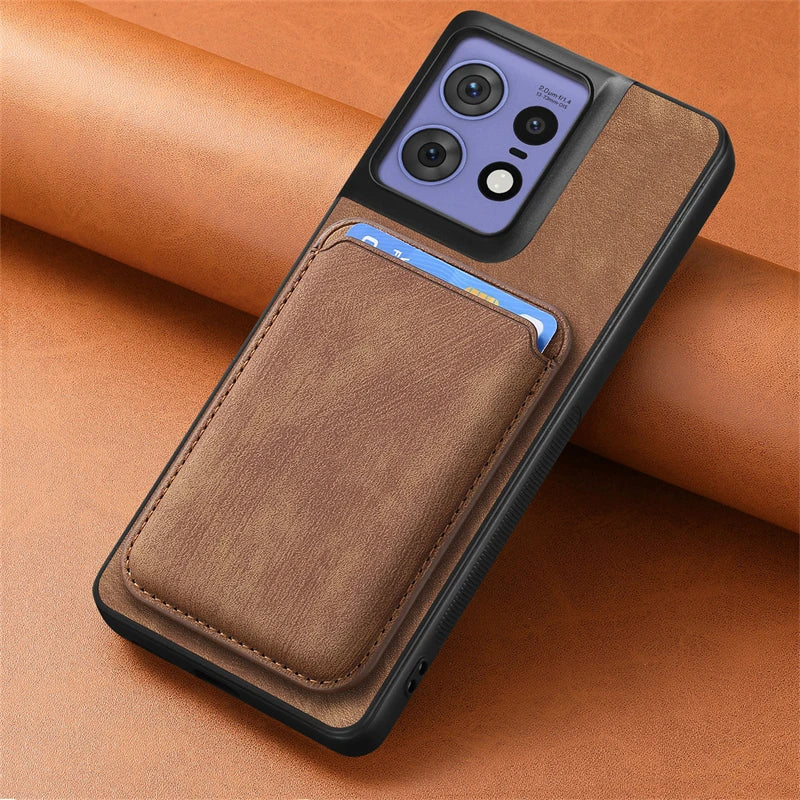 2 in 1 Detachable Magnetic Cards Slot Wallet Leather Case For Motorola Edge 50 Fusion Moto Edge50 Pro Ultra Shockproof Cover