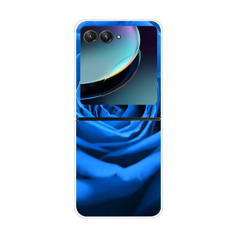 For Moto Razr40 Ultra 5G Case Plastic Wolf Lion Marble PC Hard Back Covers for Motorola Razr 40 Ultra Razr+ Razr4 2023 Capa