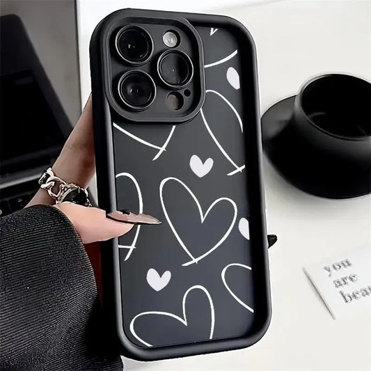 Motorola Edge 50 Fusion Colorful Love Heart Silicone Case For Moto 40 NEO Pro G84 G35 G85 5G G22 G32 G52 G30 G60 Shockproof Capa