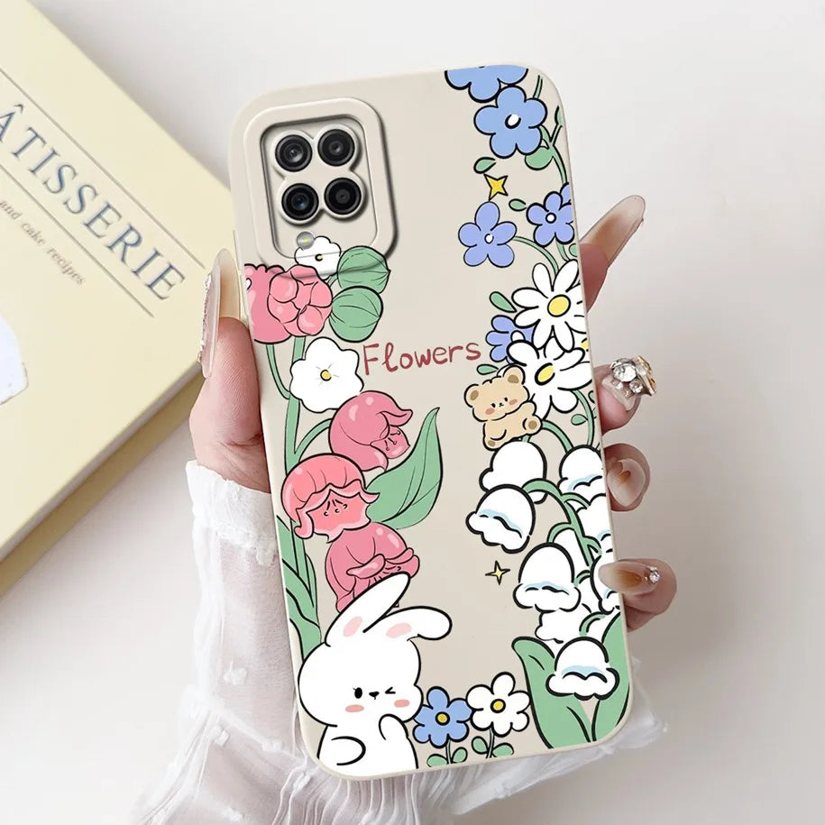 Case For Samsung Galaxy A22 M22 M32 4G Case SM-A225F SM-M225F SM-M325F Shockproof Cover Fashion Painted Soft Silicone Phone Capa