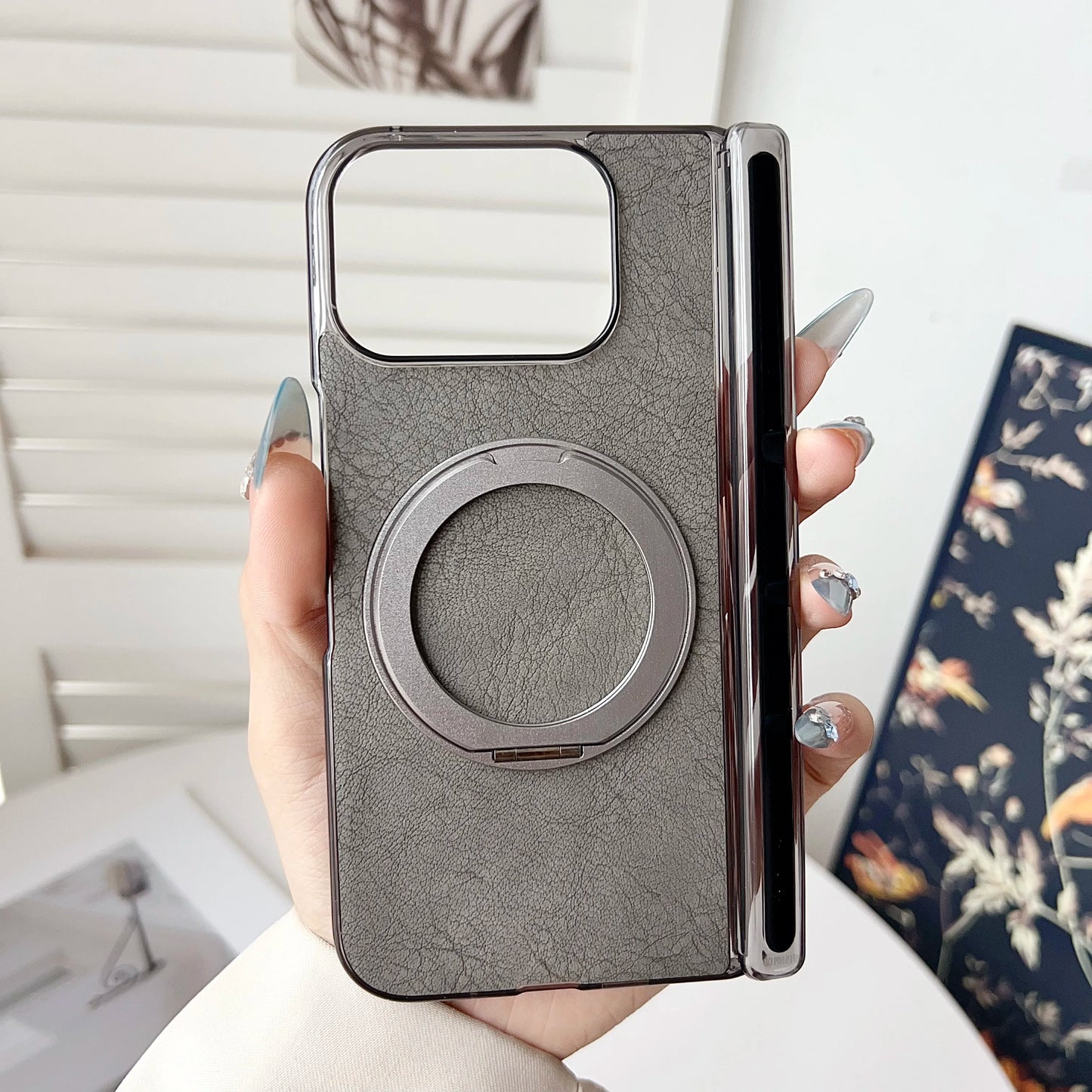 Case For Google Pixel 10 Pro Fold Stylish Colorful Magnetic Rotating Stand Skin-friendly Leather Cover Shockproof Bumper Funda
