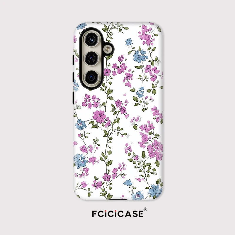Fcicicase Phone Case For Samsung Galaxy A56 A 56 5G A16 A36 A26 Fashion Nice Flower Print Silicone Shockproof Acrylic Fundas