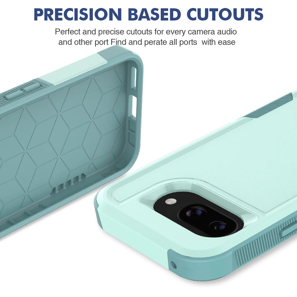 Luxury Rugged Armor Shockproof Case For Google Pixel 9ProXL 8 7 9 Pro Fold 9A 8A 7A 6A 5G Matte Military Full Protection Cover