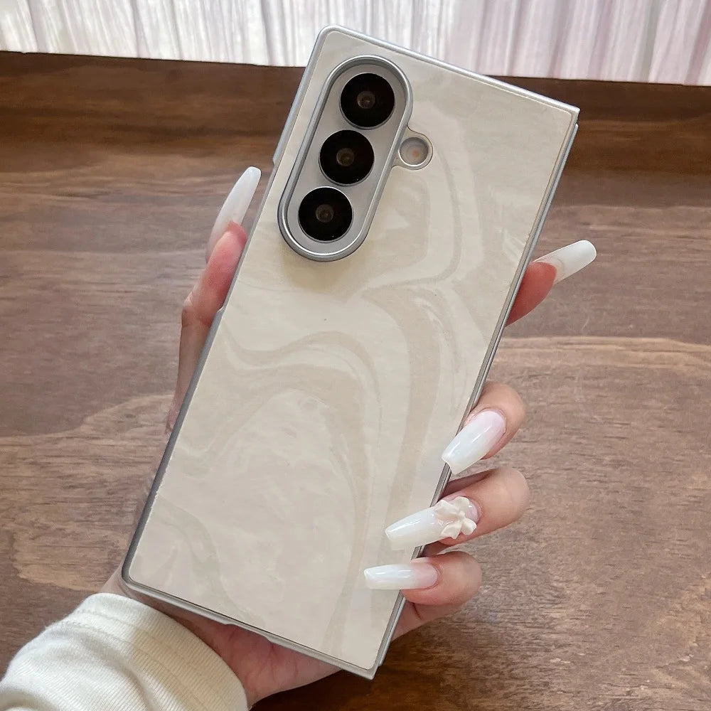 Creative Pattern Gradient Phone Case For Samsung Galaxy Z Fold 7 6 5 4 3 Shockproof Protection Folding Cover