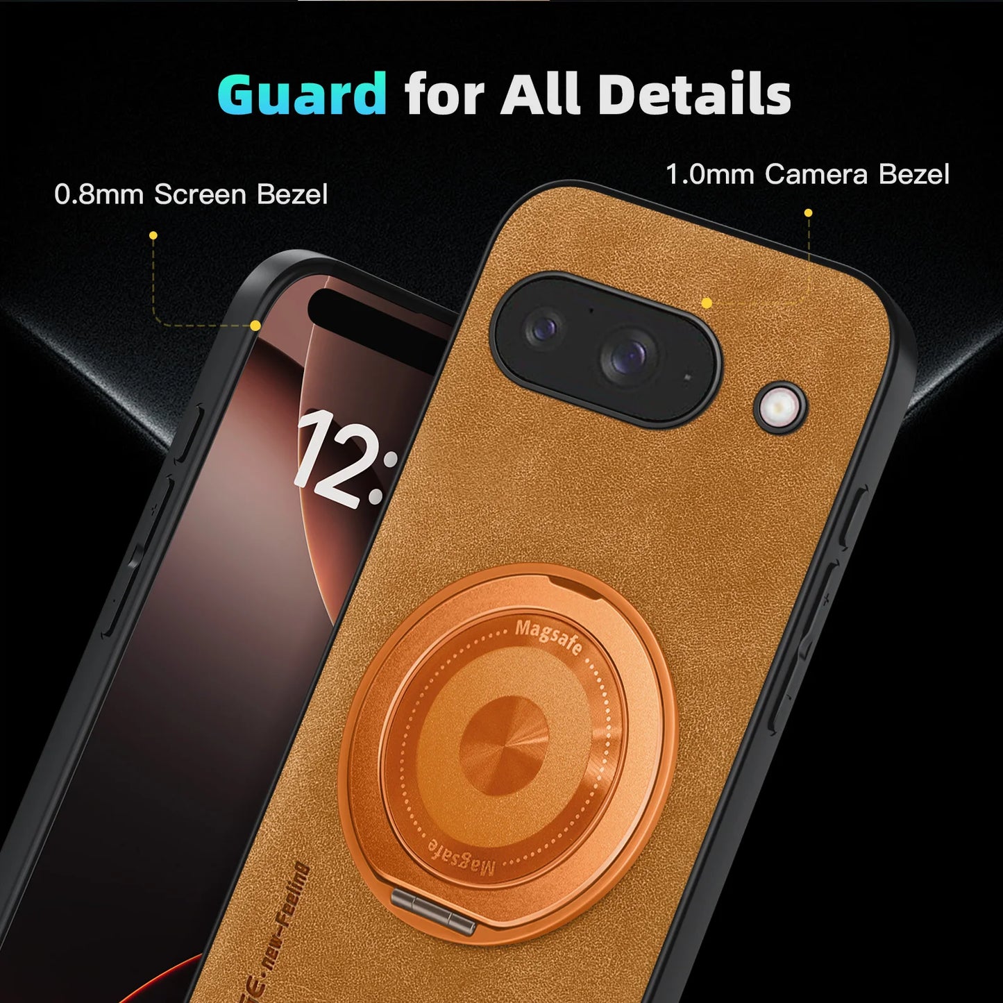 Luxury Classic Leather Magnetic For Magsafe Wireless Charging Cover Phone Case For Google Pixel 10 9 Pro XL 9A 8A 8 7 7A