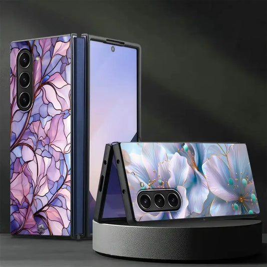 Beautiful Flowers Back Phone Cover Case for Samsung Galaxy ZFold4 Z Fold 7 6 5 4 3 ZFold3 ZFold7 ZFold6 ZFold5
