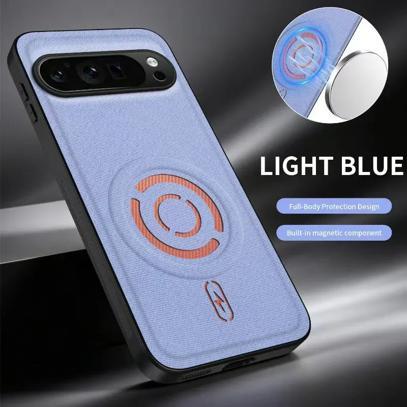 Busines Luxury Technology Fabric Phone Case For Google Pixel 11 Pro XL 6 7 8 9 10 Pro 10A 9A 8A for Magsafe Anti-drop Back Cover