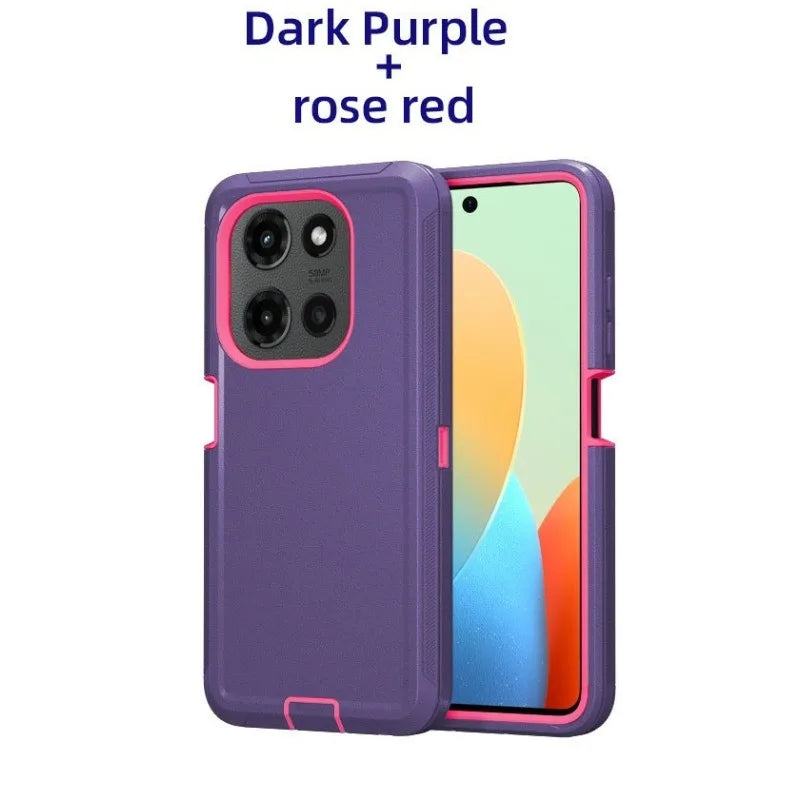 3-Layer Protection Case For Motorola G Edge Play Stylus Power 5G 2026 2025 2024 2023 Heavy Duty Hybrid Ott-Box Defender Cover