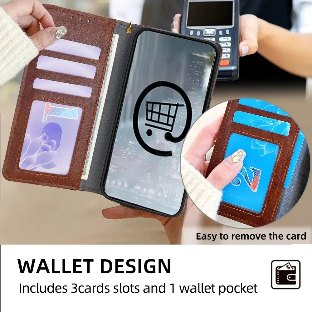 Flip Wallet Case For Motorola MOTO G Power Play 2020 2021 2022 2023 4G One 5G 2024 ACE Pure Macro Power Fusion Pro Plus Bag