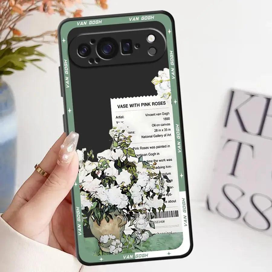 Van Gogh Soft Shell Case for Google Pixel 6a 9a 7a 8a 10 9 Pro XL 6 7 8 Pro