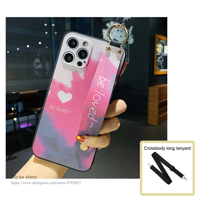 Be Loved Case For Motorola Edge 40 50 Neo 60 Fusion 60s Pro Ultra G35 G55 G75 G85 G45 G15 G05 G84 G54 G34 G14 Wrist Strap Cover