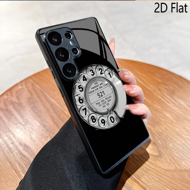 Vintage-style Rotary for Samsung Galaxy S26/S25/S24 ULTRA S23/S22/S21/S20 PLUS FE A56,54,35,33,16 A22,23,24,25,A26,A05,A06 Phone