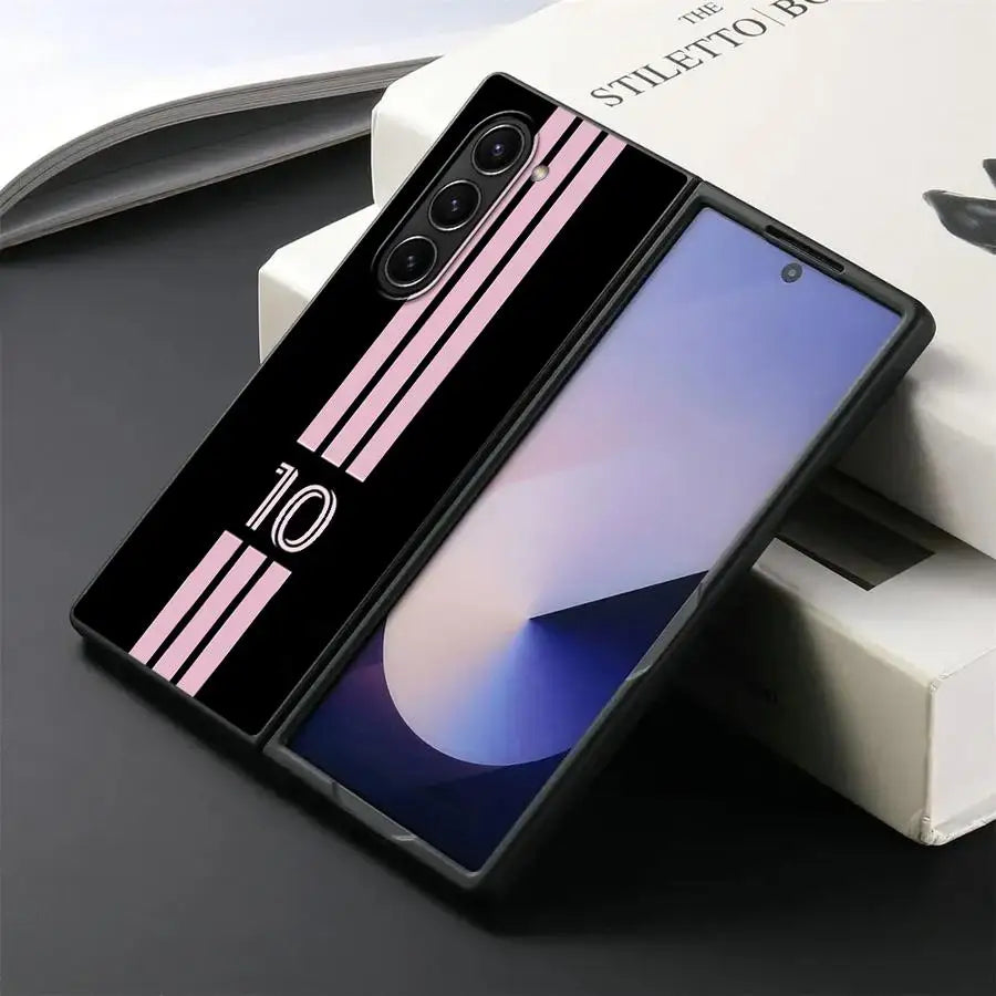 Cool Football Number Case for Samsung Galaxy Z Fold 7 6 5 4 3 ZFold6 ZFold3 ZFold5 ZFold4 ZFold7 Back Phone Cover