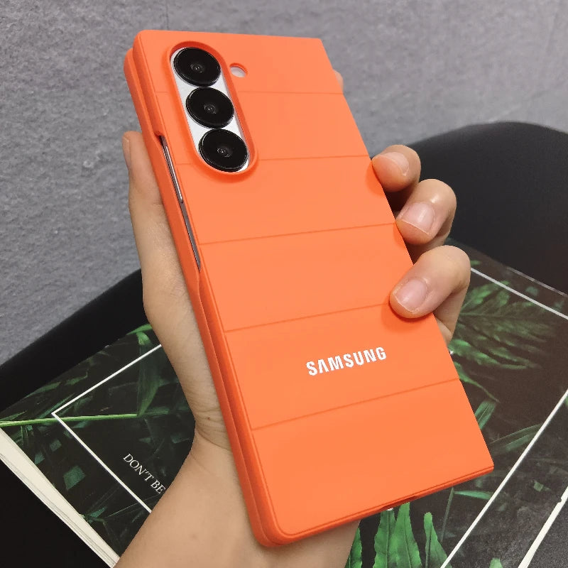 Skin Feel Phantom Shield Case For Samsung Galaxy Z Fold 7 6 5 4 3 Fold7 Fold6 2-piece Set Protective Shockproof Back Cover Funda