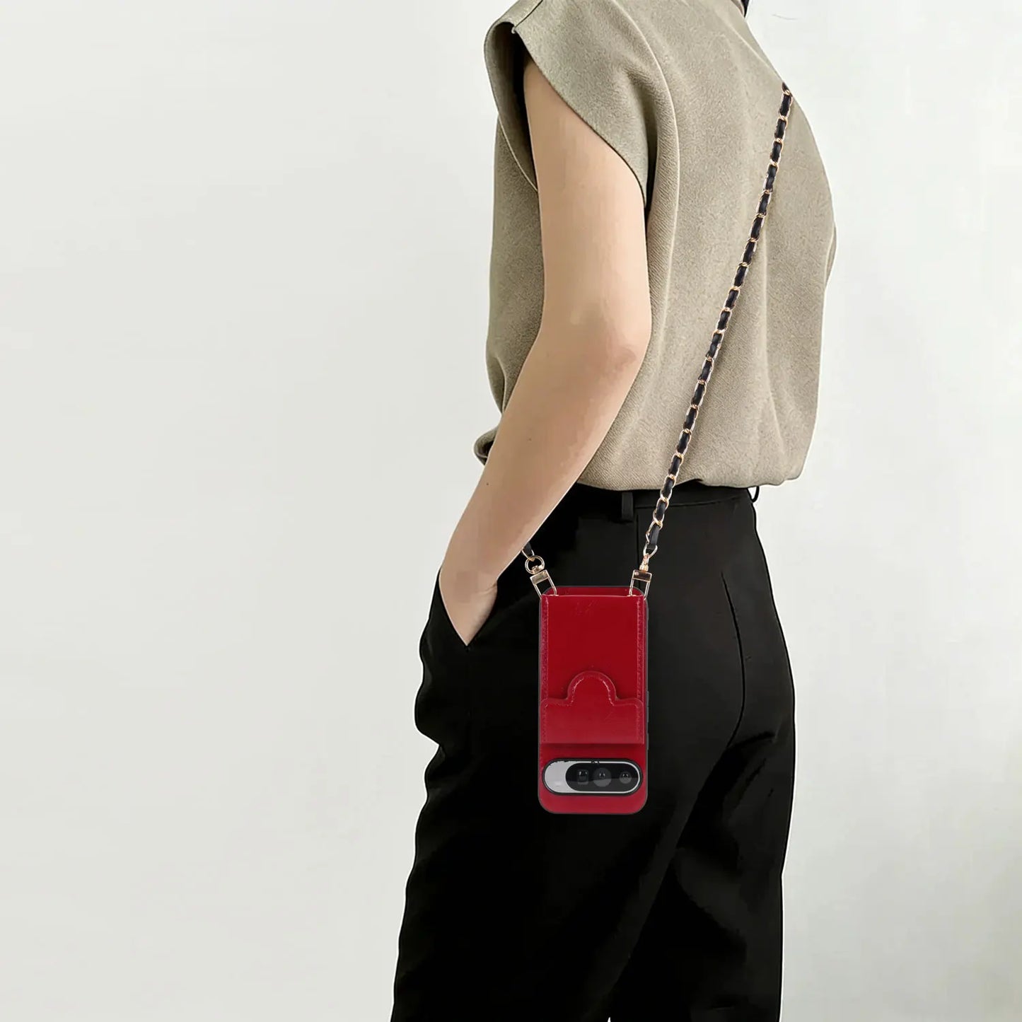 PU Leather Phone Case With Large Capacity Coin Card Holder Built-in Mirror Fashion New Style for Google Pixel 6 7 8 9 10 Pro