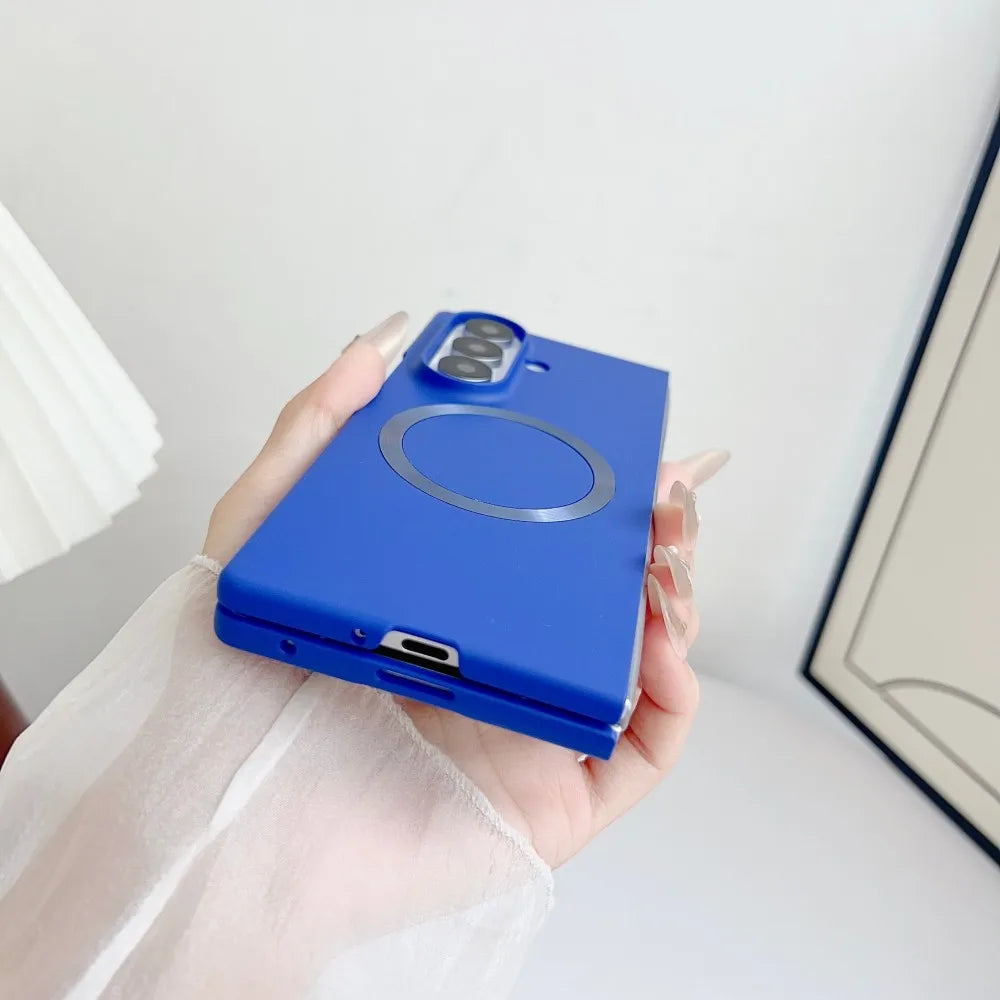 For Samsung Galaxy Z Fold 7 Case Hard PC Magnetic wireless charging Film Protective Back Cover case For Z Fold 7 Phone Shell