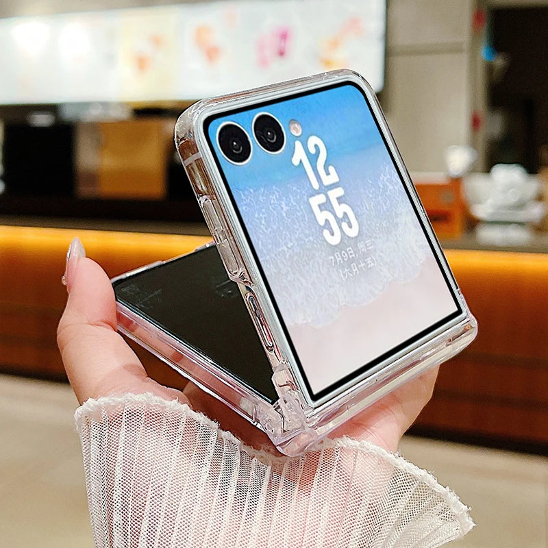 Leopard Lips Print Phone Case For Samsung Galaxy Z Flip 8 7 FE 6 5 4 3 5G Hard PC Folding Cover For Samsung Z Flip8 Flip7 Flip6