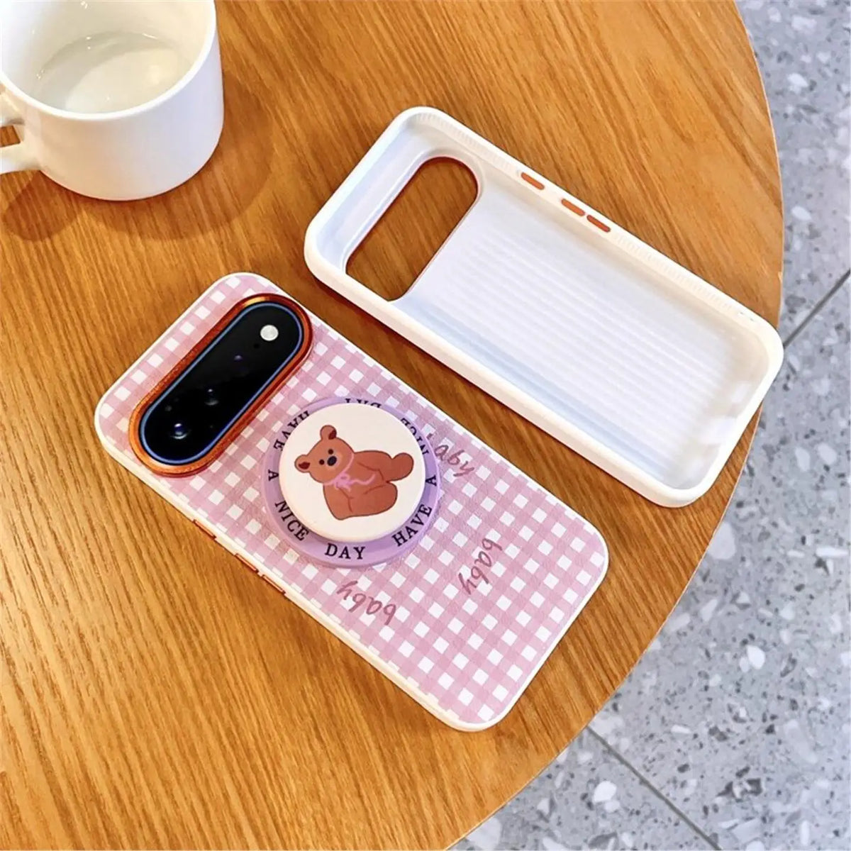 Fashion Aesthetic Gingham Print For Magsafe Case For Google Pixel 11 10 9 Pro XL 10A 9A Metal Lens Frame Shockproof Cover Funda