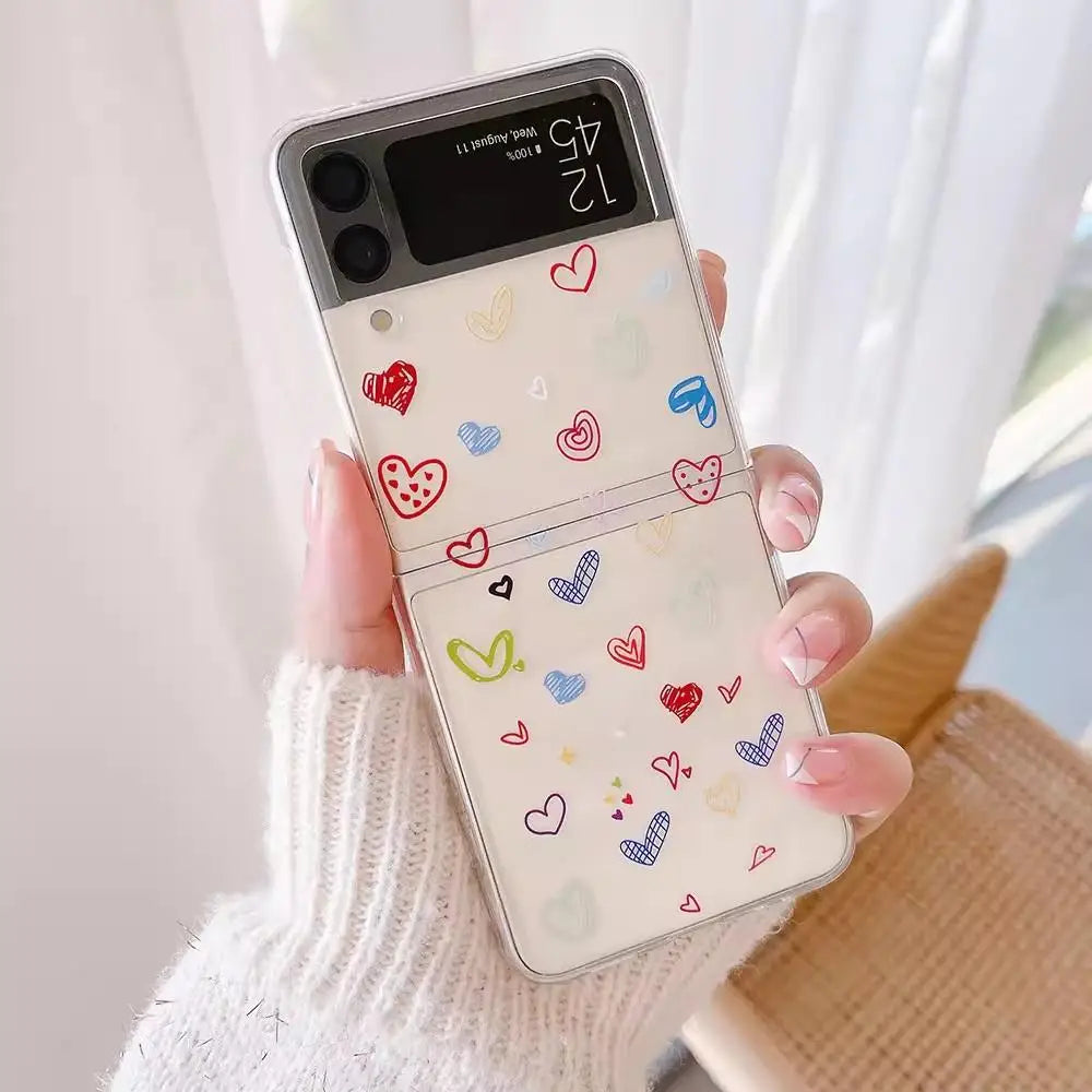 Oil Painting Retro Flower Clear Case For Motorola Razr 60 50 40 Ultra 2022 Razr60 Razr50 Ultra Hard Phone Cover New Design Funda