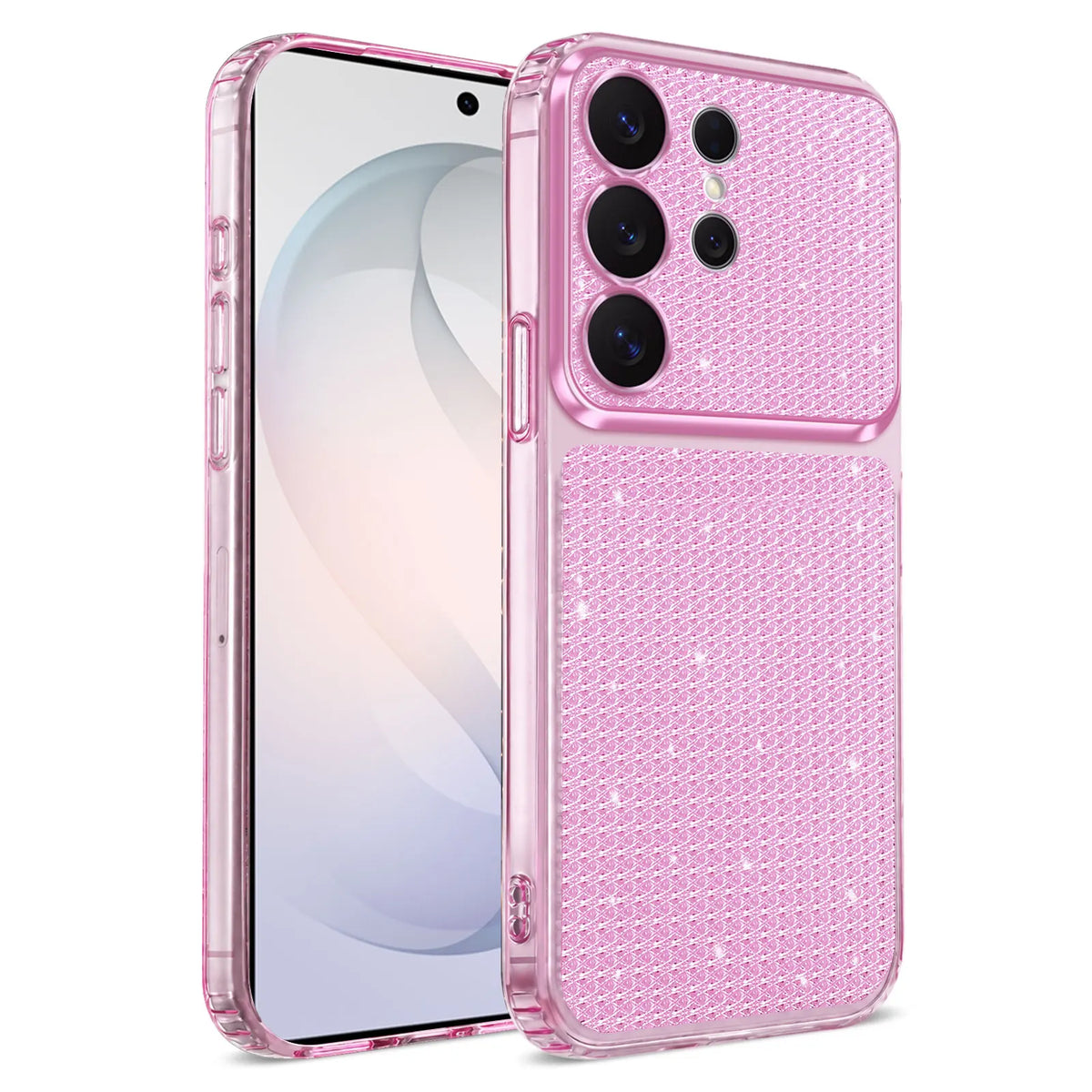 Luxury Glitter Diamond Pattern Soft TPU Case For Samsung S26 FE S25 S24 S23 FE S22 Ultra Plus S21 S20 A57 A37 A27 A17 A36 A26 16
