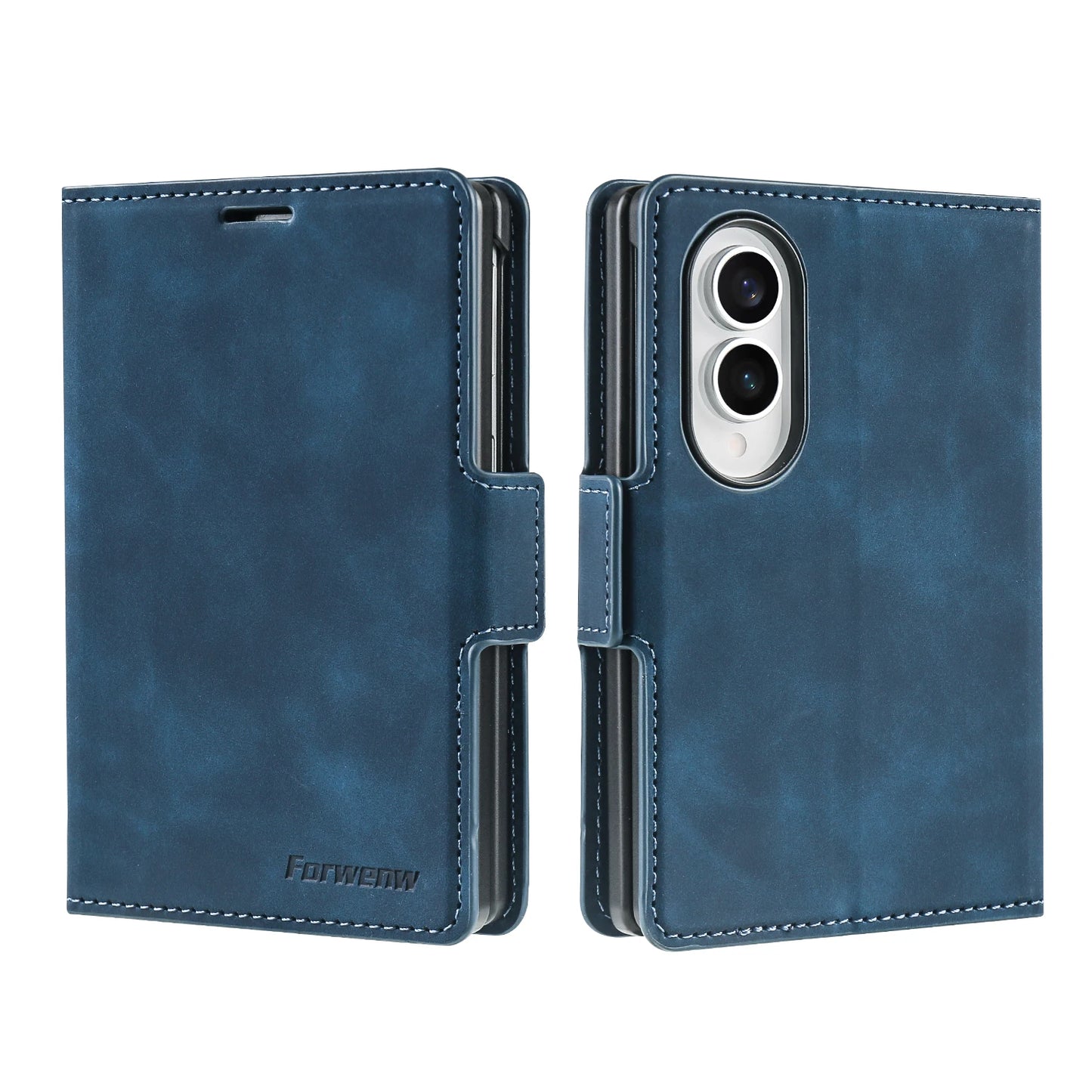 Luxury Business Flip Card Slot Wallet Leather Phone Case‌ for Samsung Z Fold 8 Wide Shockproof Book Stand Comfortable Grip Cover
