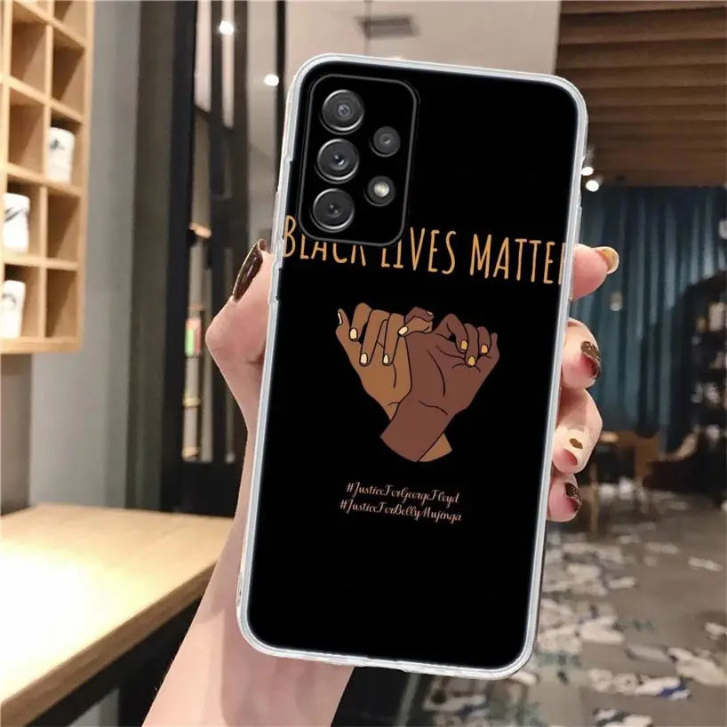 Black Girl Queen Melanin Poppin Soft Phone Case For Samsung Galaxy A14 A13 A12 A15 A54 A53 A52 A55 A34 A33 A32 A35 A24 A23 A22 A