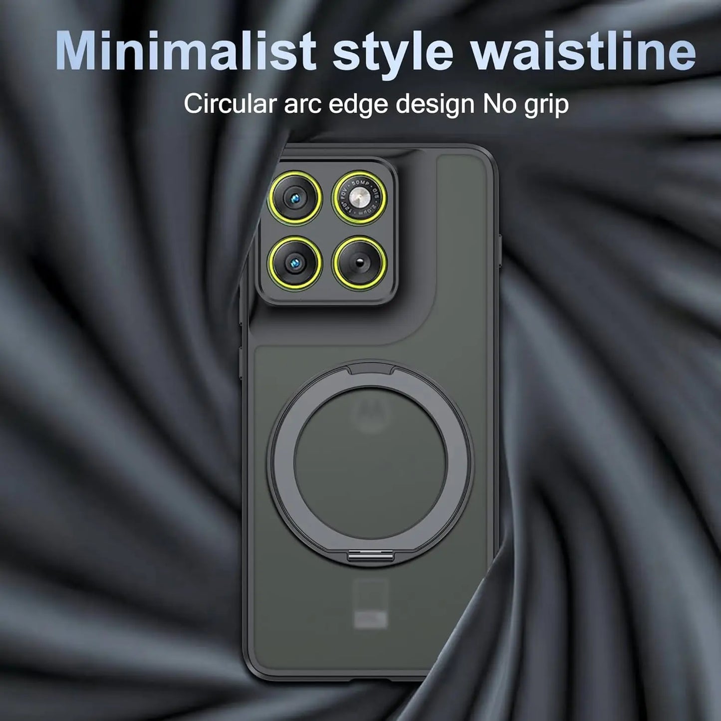 360° Rotating Shockproof Kickstand Hard Magnetic Wireless Charging Case for MOTOROLA Moto Edge 70 Fusion Plus Signature 60 Pro