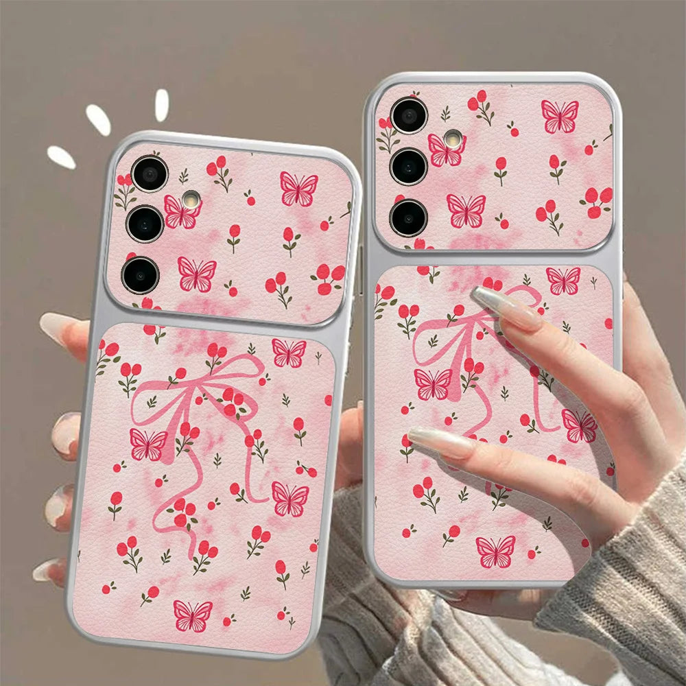 Bow Knot Phone Case For Samsung A57 5G A17 A56 A55 A16 A15 A54 A53 A37 A36 A35  A07 A06 A27 S26 Ultra S25 Plus S23 S24 FE Cover