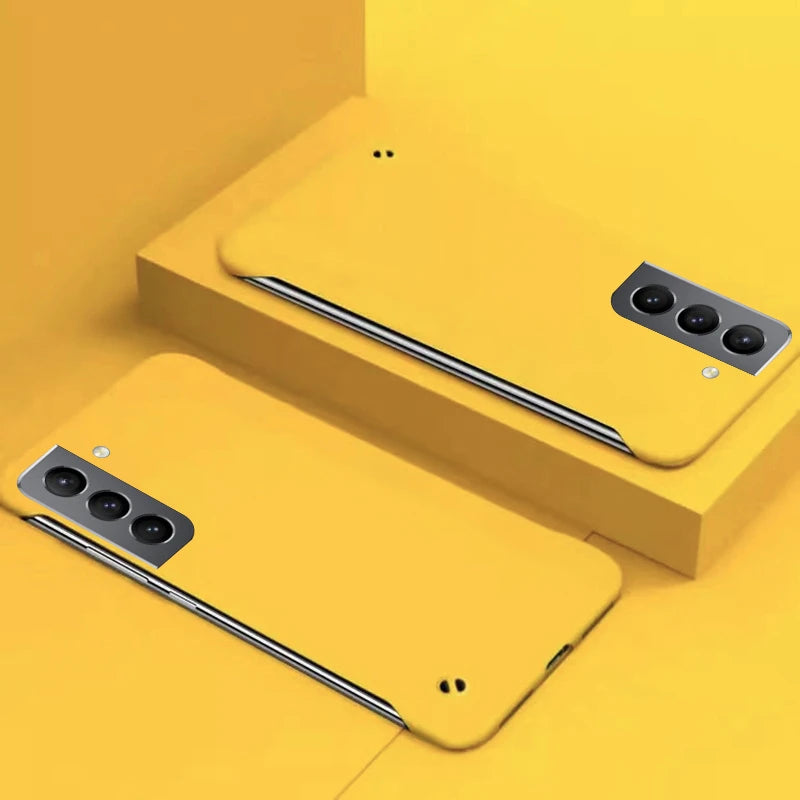 Ultra Slim PC Frameless Case For Samsung S25 Ultra S24 Plus S23 S22 S21 S20 S24 FE Note 20 Ultra 10 Plus Matte Hard Phone Cover