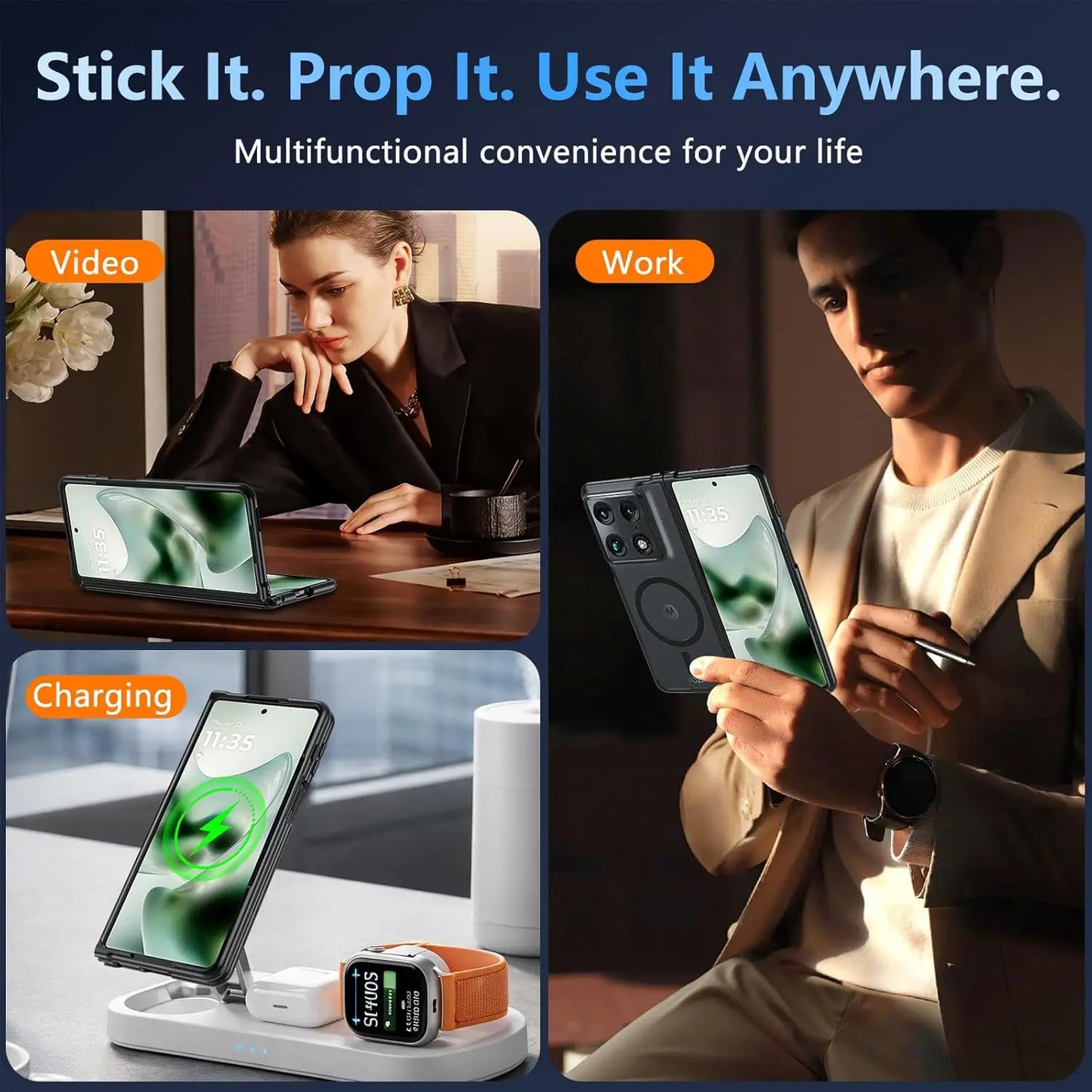 Translucent Case For Magsafe Magnetic Wireless Charge Back Matte Cover For Motorola MOTO Razr Fold