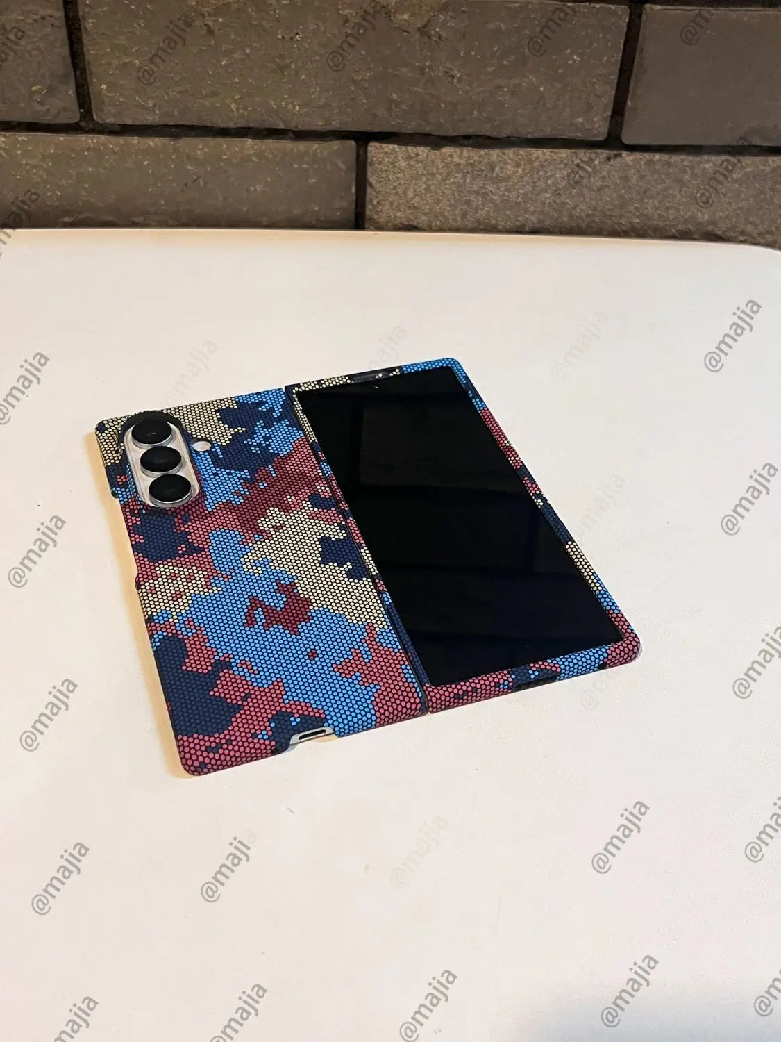 For Samsung Galaxy Z Fold 7 Case Hard PC carbon fiber camouflage Protective Back Cover Case For Z Fold 7 6 5 4 3 Se Phone Shell