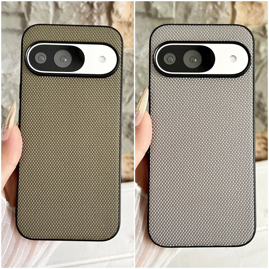 Touch feel of nylon pattern cloth case For Google Pixel10 Pro XL Pixel 10 Pro 9 Pro 9A Pixel 8 8A 7A 7 Pro Soft TPU Phone Cover