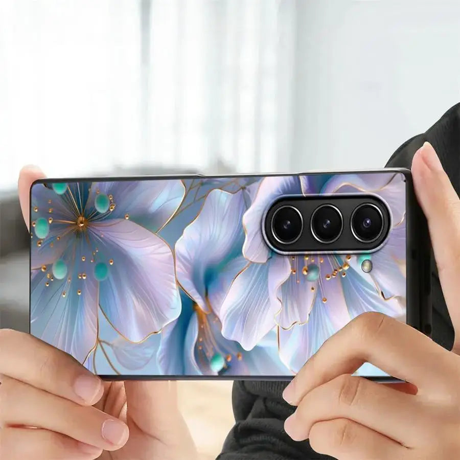 Beautiful Flowers Back Phone Cover Case for Samsung Galaxy ZFold4 Z Fold 7 6 5 4 3 ZFold3 ZFold7 ZFold6 ZFold5