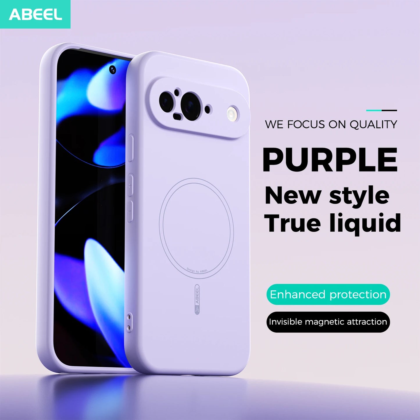 Silky Touch Liquid Silicone Phone Case For Google Pixel 10 10Pro XL 9 9Pro XL 9A Magnetic Wireless Charging Protect Soft Cover