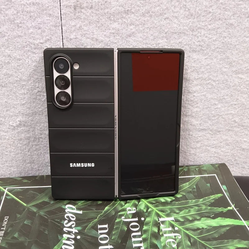 Skin Feel Phantom Shield Case For Samsung Galaxy Z Fold 7 6 5 4 3 Fold7 Fold6 2-piece Set Protective Shockproof Back Cover Funda