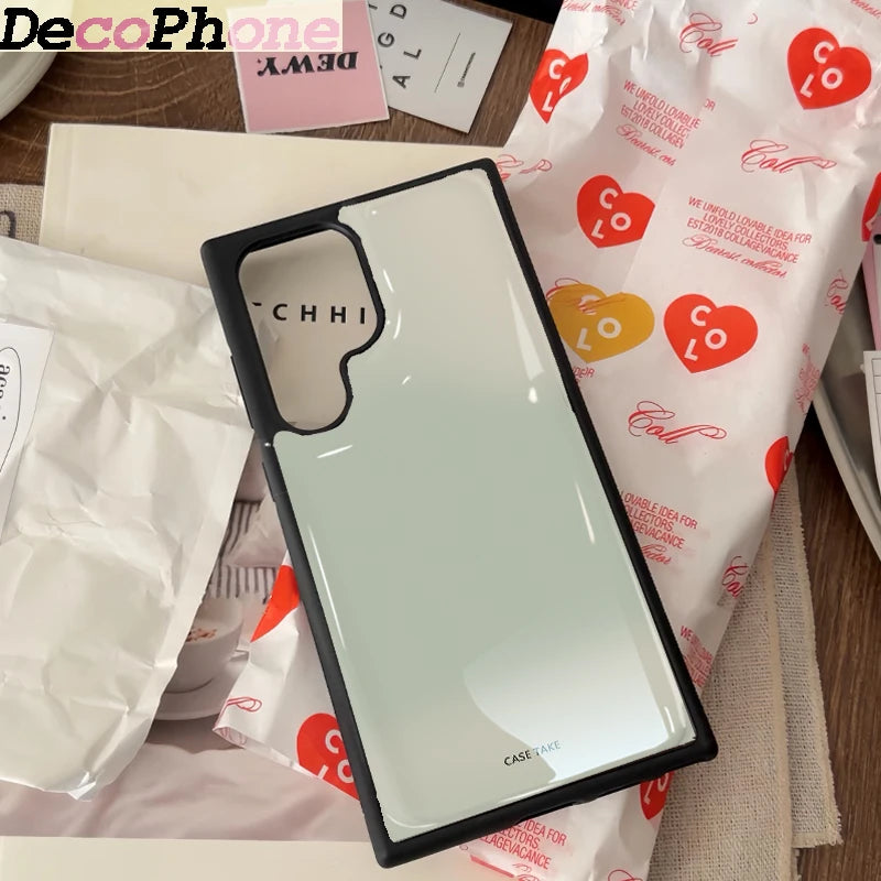 ins Color gradient Epoxy Phone Case Anti-drop  FOR Samsung Galaxy 23/24/25/26 PLus FE ULTRA EDGE