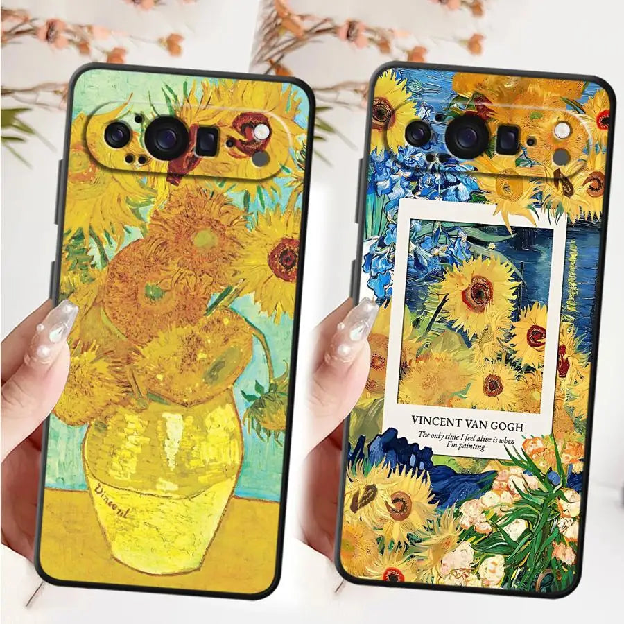 Van Gogh Art Soft Shell Phone Case for Google Pixel 6a 6 7 8 Pro 8a 9a 7a 10 9 Pro XL