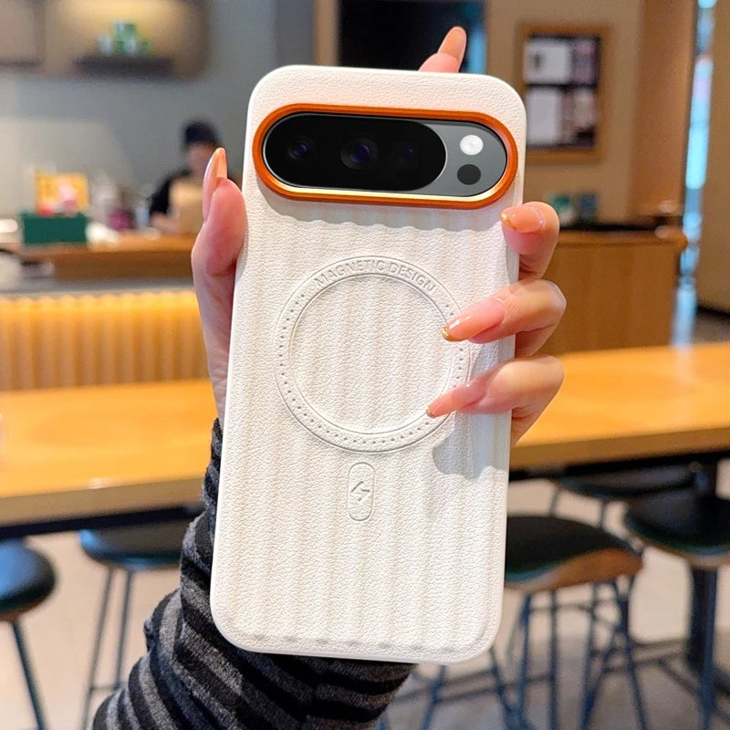 For Google Pixle 10 Pro XL, 9 Pro XL Magnetic Case ELVEV Shockproof Hard PC + Soft TPU Lightweight Phone Cover