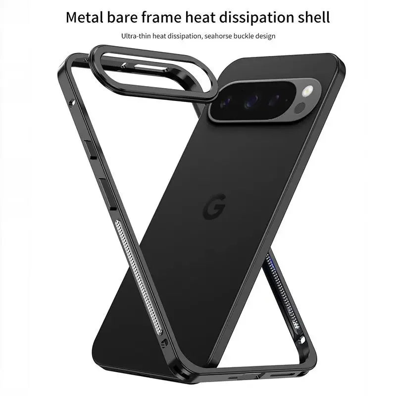 For Google Pixel 10 Pro XL Metal Frame Shockproof Cover Bumper For Pixel10Pro XL Detachable Metal Camera Protect Ultra-Thin Case