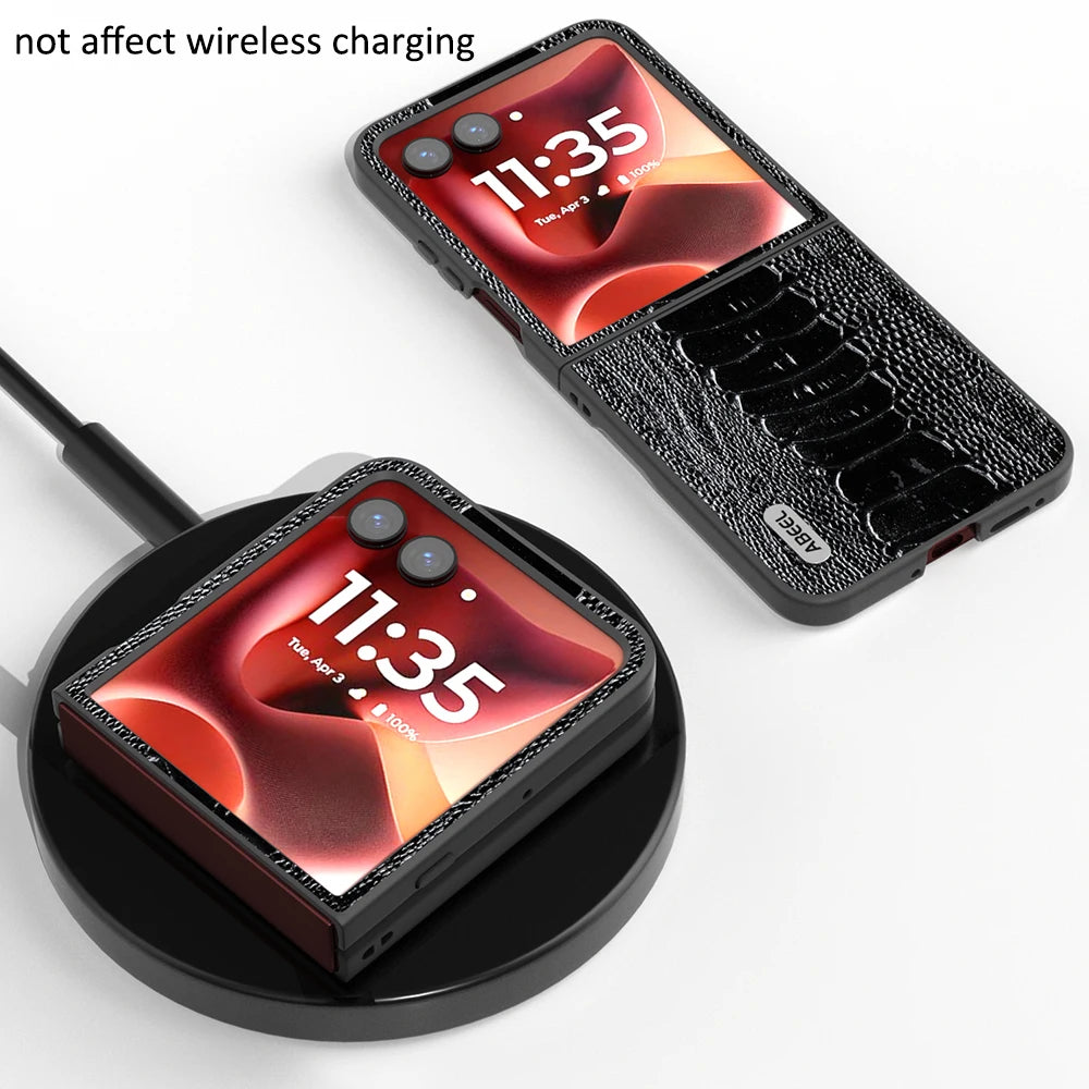 Alligator Crocodile Pattern Artificial  Leather Folding Case For Motorola Razr 60 Ultra / Razr60 / Razr 50 Ultra