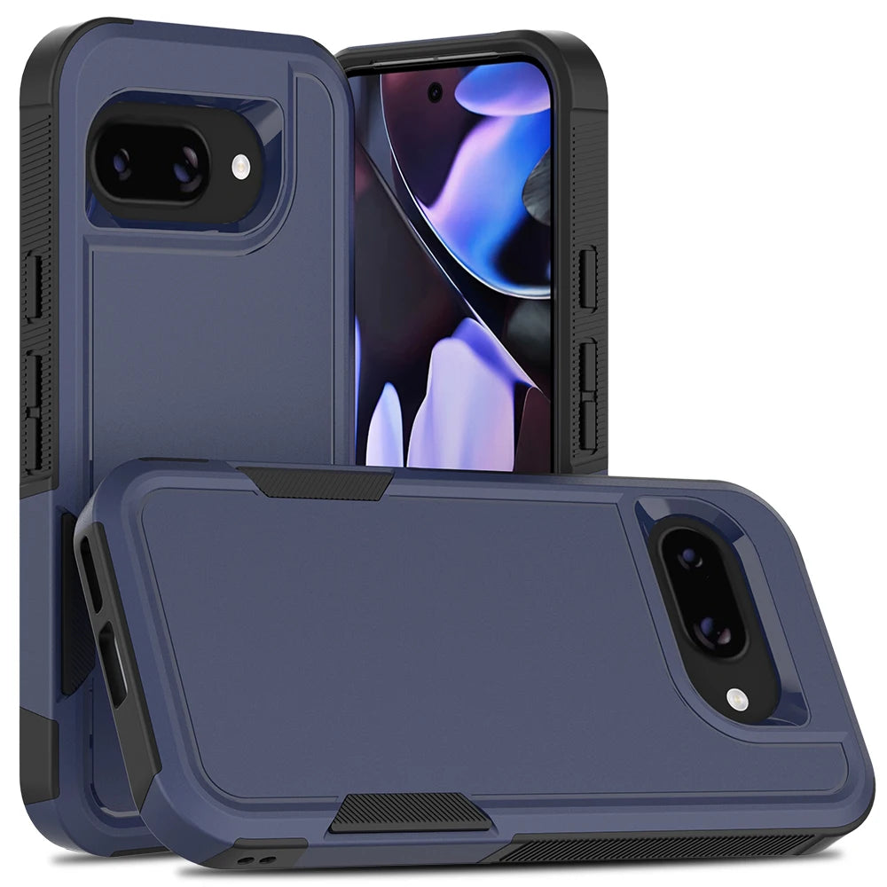 Luxury Rugged Armor Shockproof Case For Google Pixel 9ProXL 8 7 9 Pro Fold 9A 8A 7A 6A 5G Matte Military Full Protection Cover