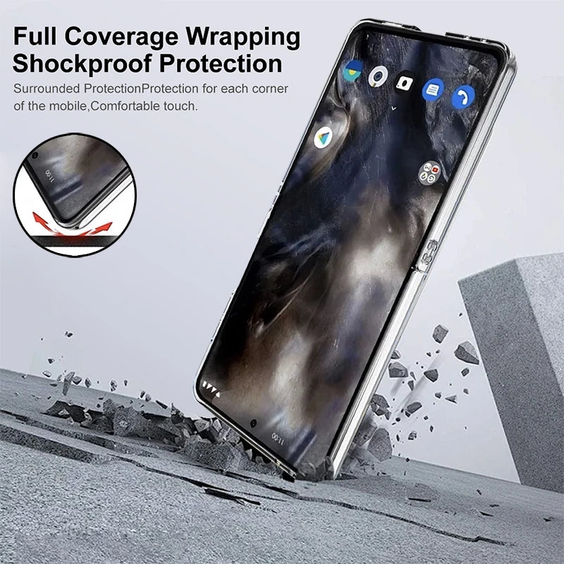 Folding Hard Phone Case For Samsung Galaxy Z Flip 7 FE 6 5 4 3 5G Flowers Butterfly Clear Cover For Samsung Z Flip6 Flip5 Flip4